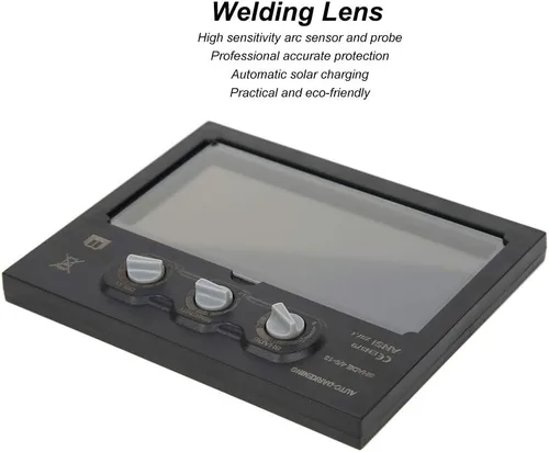 Miniatura 3 de Lente de oscurecimiento auto solar, lente de reemplazo de casco de soldadura de placa de atenuación pequeña LCD, lente de reemplazo de soldadura LCD
