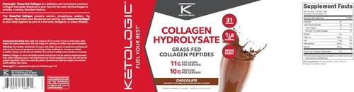 Miniatura 5 de Ketologic Colágeno alimentado con pasto (sabor a chocolate 1 LB)