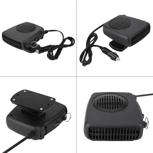 Miniatura 9 de Keenso - Calentador de cerámica para automóvil de 12 V, 150 W, descongelador, desempañador universal portátil