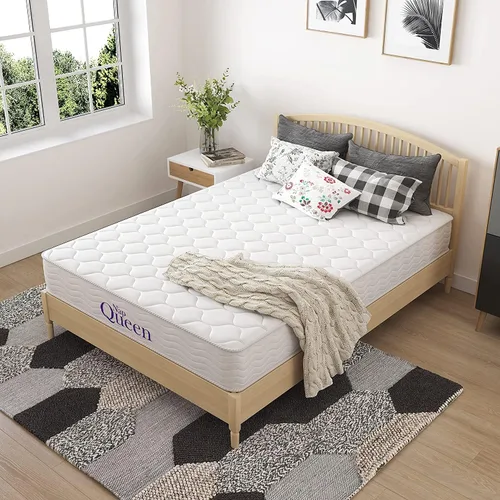 Miniatura 2 de NapQueen - Colchón de resortes internos de 6 pulgadas, tamaño Queen, firmeza media, con alivio de soporte, cama en una caja, blanco
