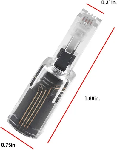 Miniatura 4 de Power Gear Desenredador de cable telefónico, rotación de 360 grados sin enredos, enchufe al teléfono fijo, para uso en el hogar u oficina, todas