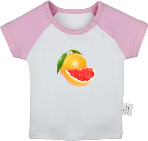 Miniatura 5 de Camiseta con estampado de pomelo de frutas, camisetas de bebé para bebés, camisetas de manga corta para recién nacidos, camiseta gráfica para niños