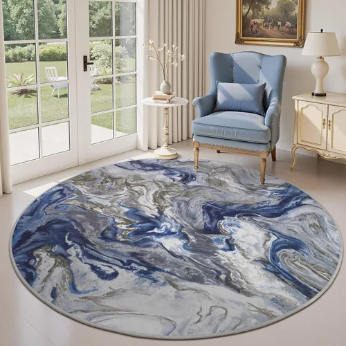 Miniatura 10 de Alfombras de área de 9 x 12 pies para sala de estar, moderna alfombra abstracta para dormitorio, contemporánea, lavable a máquina, alfombra grande