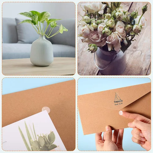 Miniatura 6 de Adhesivos adhesivos de doble cara transparentes de doble cara con cinta adhesiva redonda de acrílico sin rastros, adhesivo fuerte impermeable