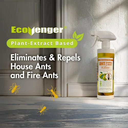 Miniatura 2 de EcoRaider insecticida y hormiguicida (aroma de cítricos) de 16 oz, natural y no tóxico