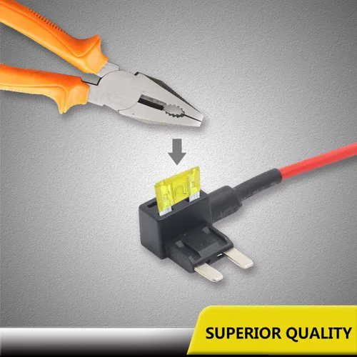 Miniatura 5 de Recoil FT2-10 Paquete de 10 adaptadores de fusible para automóvil de 12 V, adaptador de fusible mini ATS con 10 fusibles de 10 A, 20 A