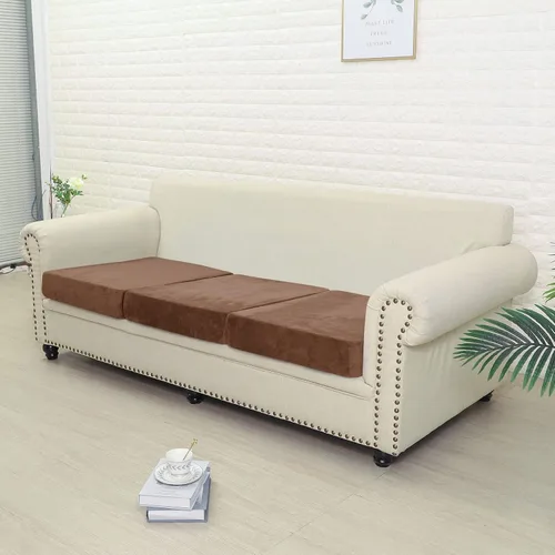 Jonuiony Funda universal para sofá resistente al desgaste, fundas de terciopelo elástico para cojines separados para sofá, fundas de sofá en forma