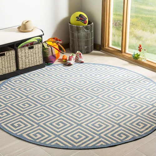Miniatura 12 de SAFAVIEH Linden Collection - Alfombra lavable para exteriores, alfombra de pasillo de 2.2 x 8 pies, color rojo y crema, no desprende pelusa y fácil