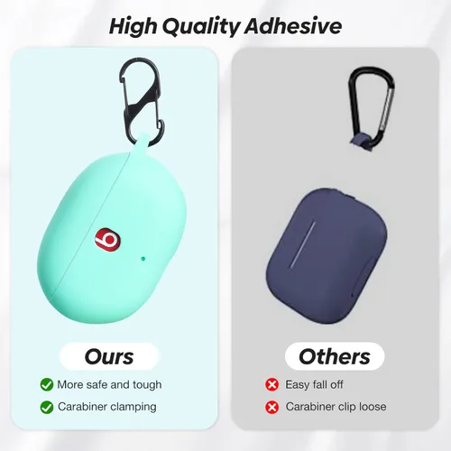 Miniatura 6 de LiZHi Funda para Beats Studio Buds, Beats Studio Buds+ Plus, funda de transporte de silicona con llavero para auriculares inalámbricos Beats Studio