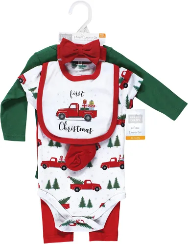 Miniatura 2 de Hudson Baby Conjunto de canastilla de algodón unisex para bebé