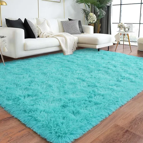 Miniatura 26 de Dssimo - Alfombra superesponjosa para la habitación, alfombra de área moderna, pequeña, suave y acogedora de felpa para niños, niñas y adolescentes