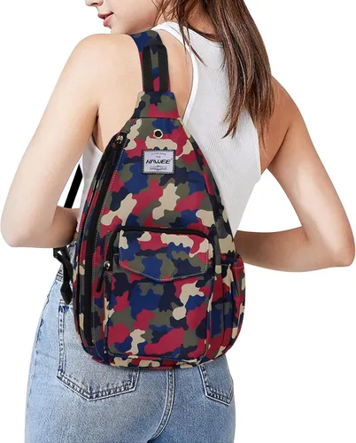Miniatura 7 de HAWEE Mochila bandolera para mujer, anti-agua, ajustable inclinado