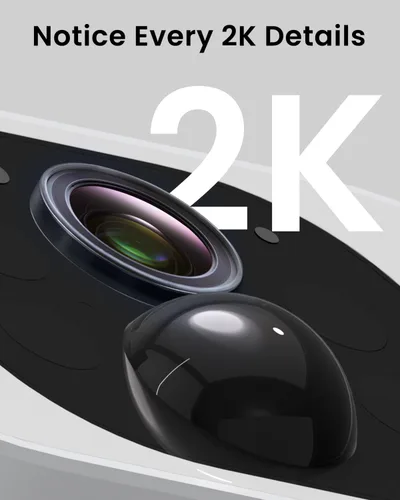 Miniatura 3 de ANRAN Cámaras de seguridad solar 2K inalámbricas para exteriores, cámara de vigilancia WiFi de 2.4 GHz, cámara para exteriores para seguridad