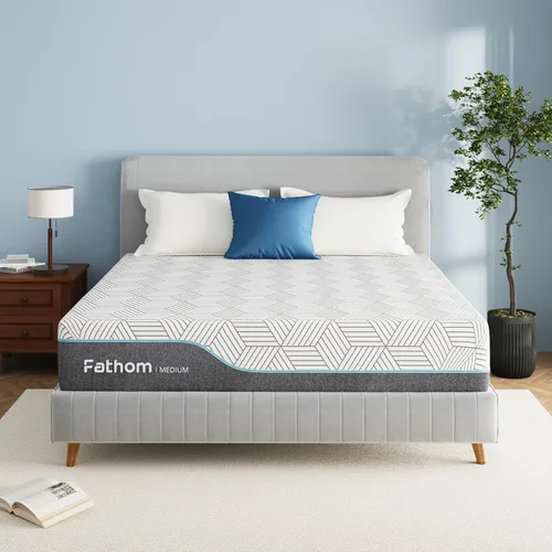 Miniatura 8 de FATHOM Colchón mediano de espuma viscoelástica de 14 pulgadas, cama matrimonial en una caja para aliviar el dolor de espalda y dormir fresco