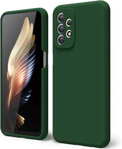 Miniatura 280 de oakxco Funda para teléfono Samsung Galaxy A12 con agarre de silicona líquida, linda delgada fina suave cubierta de gel de goma TPU lisa para mujeres