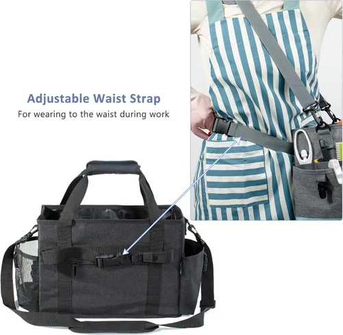 Miniatura 3 de Organizador de Limpieza para Suministros de Limpieza con Bolsillos para Artículos Esenciales de Limpieza del Hogar, Organizador de Limpieza, Bolsa