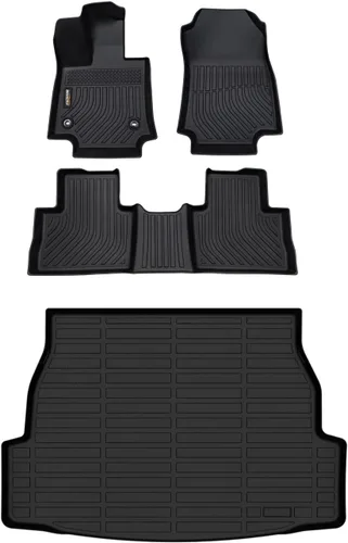 Miniatura 60 de Alfombrillas de TPE para Toyota Highlander 2014-2019 7 y 8 asientos, protección para todo tipo de clima, forros de piso de automóvil resistentes