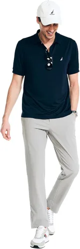 Miniatura 28 de Nautica playera polo clásica de mangas cortas, color sólido, para hombre