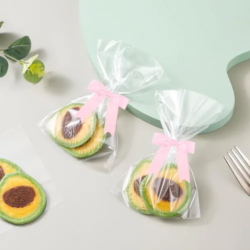 Miniatura 5 de Meseey 50 lazos de satén de 3 pulgadas, color rosa perla, preatados, para bolsas de golosinas, cesta de envoltura de regalo, boda, baby shower