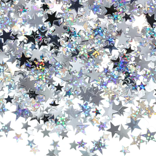 Miniatura 9 de Hestya Confeti de 60 g de estrella con purpurina, confeti de mesa de papel metálico para Navidad, fiesta, boda, festival, decoraciones