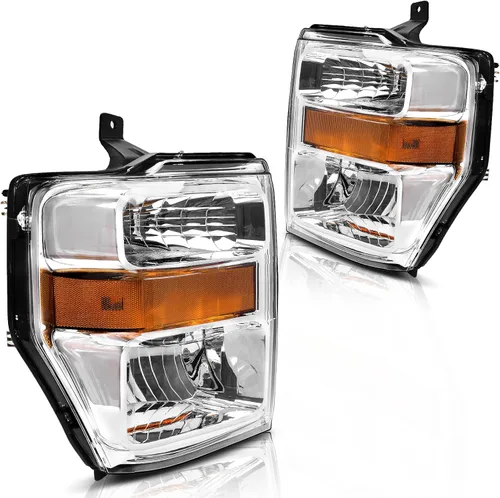 Miniatura 15 de DWVO Conjunto de faros compatible con Ford F-250 F-350 F-450 F-550 Super Duty 1999-2004/Ford Excursion 2000-2004 Faros de repuesto carcasa negra
