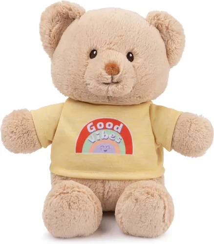 Miniatura 13 de GUND "Be Brave" Oso de Mensaje Sostenible con Camiseta Azul, Oso de Peluche Hecho de Materiales 100% Reciclados para Edades de 1 Año en Adelante