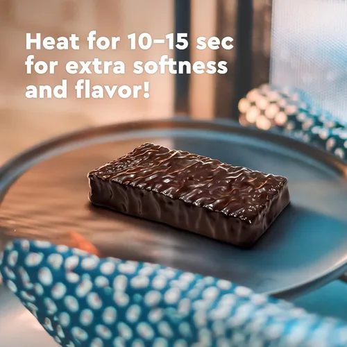 Miniatura 8 de Show Case - Juego de 12 pasteles de proteína de plátano "brownie" con colágeno, bocadillo horneado suave de alto contenido de proteínas con plátano