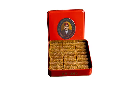 Miniatura 42 de Hafiz Mustafa 1864 Istanbul Baklava - Caja de pastelería - Bocadillos de postre de Baklava horneados hechos de hojas de masa filo fresca, pistacho