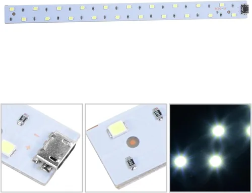 Miniatura 6 de Studio Box Luz LED, 6400K Mini Photo Tent Light, tira de luz plegable alimentada por USB para tienda de fotografía, 7.9 in