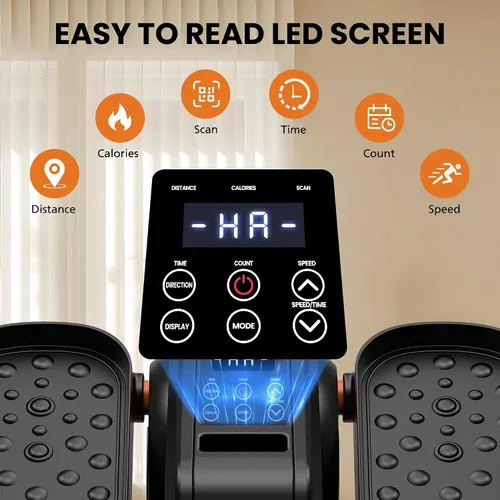 Miniatura 3 de Máquina elíptica para debajo del escritorio, silenciosa y portátil, ejercitador de pedal sentado con control remoto, máquina eléctrica de bajo