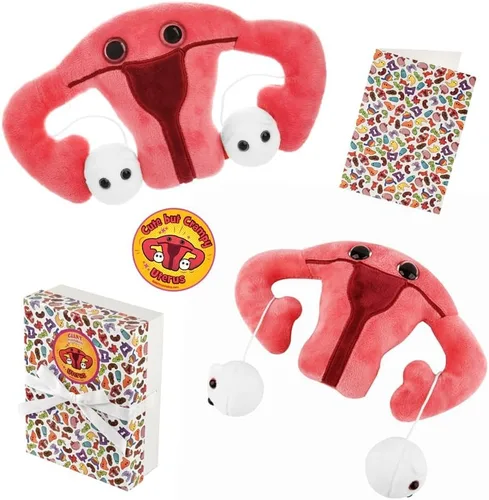 Miniatura 9 de GIANT MICROBES Juguete de peluche de útero, regalos de histerectomía, conciencia de endometriosis, regalos feministas, regalo de fertilidad, regalo