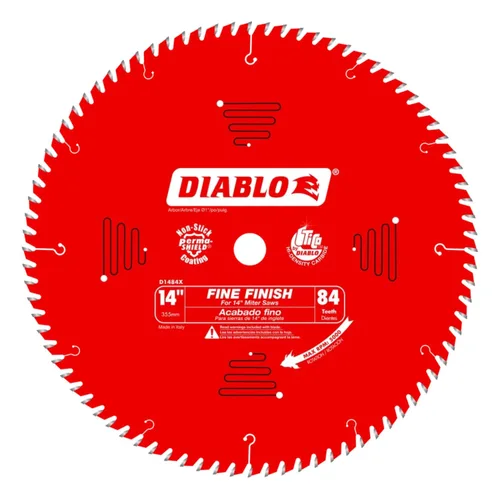Miniatura 23 de Diablo - Hoja de sierra de acabado de alto rendimiento para madera - 6-1/2" x 40 dientes, carburo Tico - D0641X