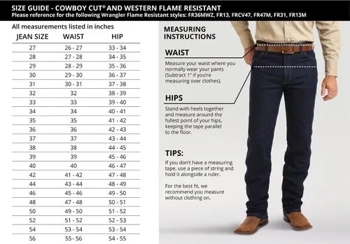 Miniatura 6 de Wrangler Jeans de mezclilla ligeros Fr resistentes al fuego y ajuste regular para hombre