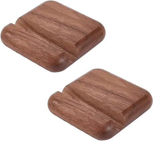 Miniatura 6 de Soporte rectangular de madera para teléfono móvil, soporte para teléfono celular, soporte universal para teléfono celular, 1 unidad, 5.55 x 3.15 x