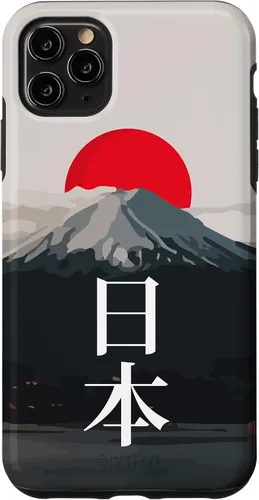 Miniatura 13 de Funda para iPhone 13 Pro Max Mt Fuji (Fujisan), Rising Sun y Kanji japonés