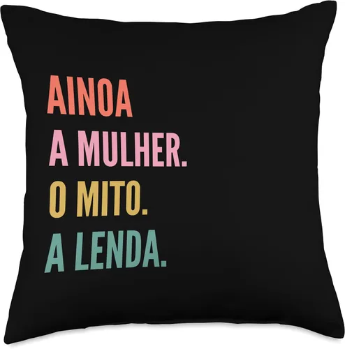 Miniatura 4 de Funny Portuguese First Name Design - Ainoa Throw Pillow