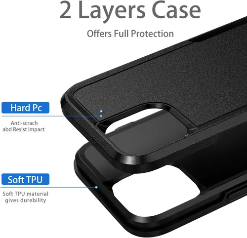Miniatura 3 de Diseñada para iPhone 11 Pro, protección resistente, a prueba de golpes, a prueba de caídas, a prueba de polvo, antiarañazos, funda protectora