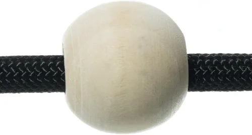 Miniatura 4 de Paracord Planet Cuentas de madera de 1 pulgada con un agujero de 3/8 pulgadas, acabado natural liso, disponibles en paquetes de 50 y 100