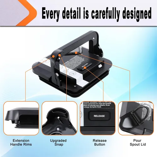 Miniatura 4 de Repuesto para tapa de licuadora Ninja BL660 BL780 BL772 BL773CO con bloqueo, tapa de jarra XL de 72 onzas, apta para lavavajillas, parte superior