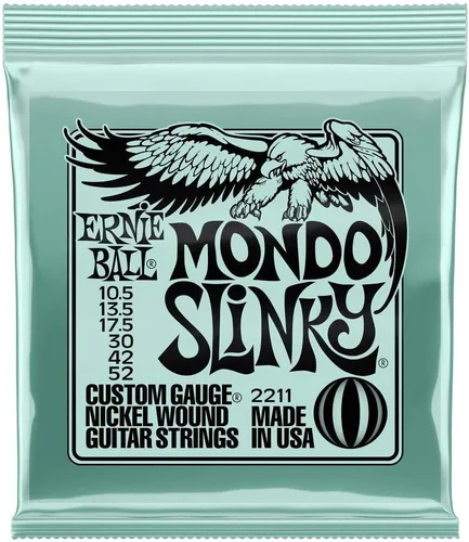 Miniatura 7 de Ernie Ball Regular Slinky - Cuerdas de guitarra eléctrica de níquel enrollado, 6 unidades, calibre 10-46 Regular (38-56)