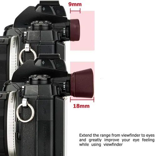 Miniatura 3 de Visor de cámara de silicona blanda Eyepiece para Olympus OM-D E-M1 Mark III & E-M1 Mark II y E-M1 cámara sin espejo, sustituye a Olympus EP-13 EP-12