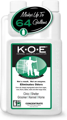 Odorcide, concentrado eliminador de olores para jaulas Thornell KOE, ideal para jaulas, pasillos, pisos y más, eliminador de olores para mascotas