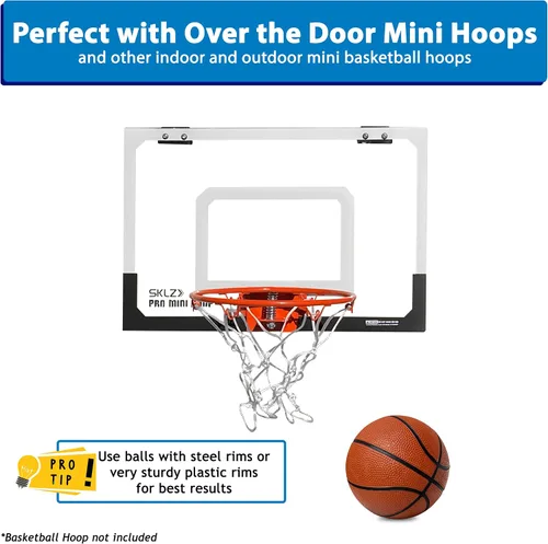 Miniatura 3 de Botabee Mini pelotas de baloncesto de goma de 5 pulgadas (paquete de 2) – Rebote realista y agarre para juego en interiores y exteriores