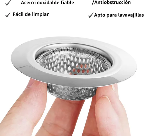 Miniatura 3 de Ohtomber 2 Piezas Coladores de Drenaje para Bañera - 2.79 pulgadas Cubierta Recolectora de Cabello para Drenaje de Ducha de Piso de Bañera, Colador