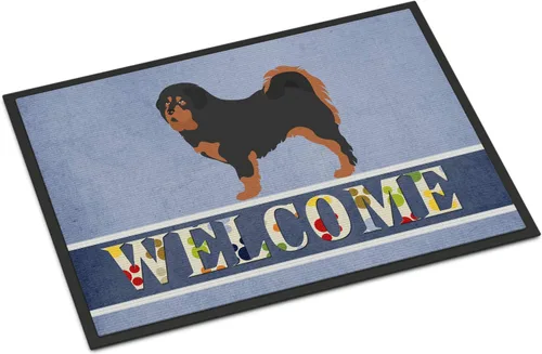 Miniatura 164 de Caroline's Treasures BB8321JMAT - Felpudo de bienvenida Berger Picard de 24 x 36 pulgadas, tapete azul para puerta delantera, para interiores