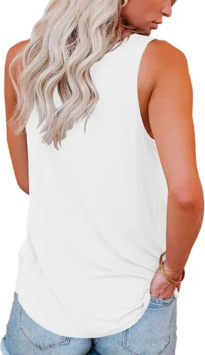 Miniatura 2 de Vrtige Blusa básica sin mangas con cuello redondo para mujer