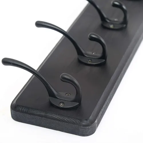Miniatura 6 de WEBI Perchero para montar en la pared, gancho para colgar abrigos en la pared, 16" de agujero a agujero, ganchos para colgar en la pared, perchero
