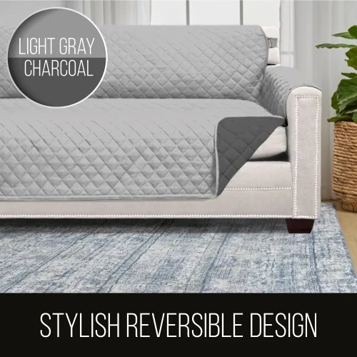 Miniatura 5 de Sofa Shield - Funda para sillón reclinable con correa patentada, protector de cojines, funda reversible diseñada en EE. UU. resistente a manchas