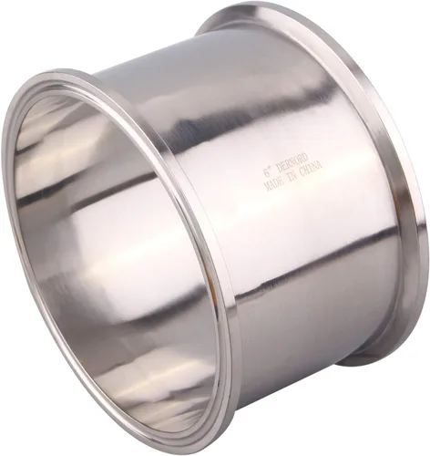 Miniatura 2 de DERNORD Tubo de carrete sanitario con extremos de abrazadera, tubo redondo sin costuras de acero inoxidable 304 con brida de virola de triple
