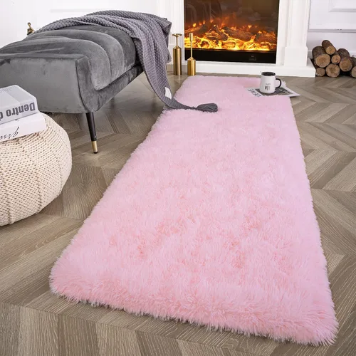 Miniatura 10 de Ompaa Alfombra esponjosa, alfombra mullida súper suave para dormitorio, sala de estar, alfombra grande de felpa de 6 x 9 pies, alfombra de pelo